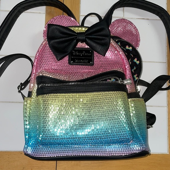 Loungefly Accessories - Disney loungefly rainbow bag